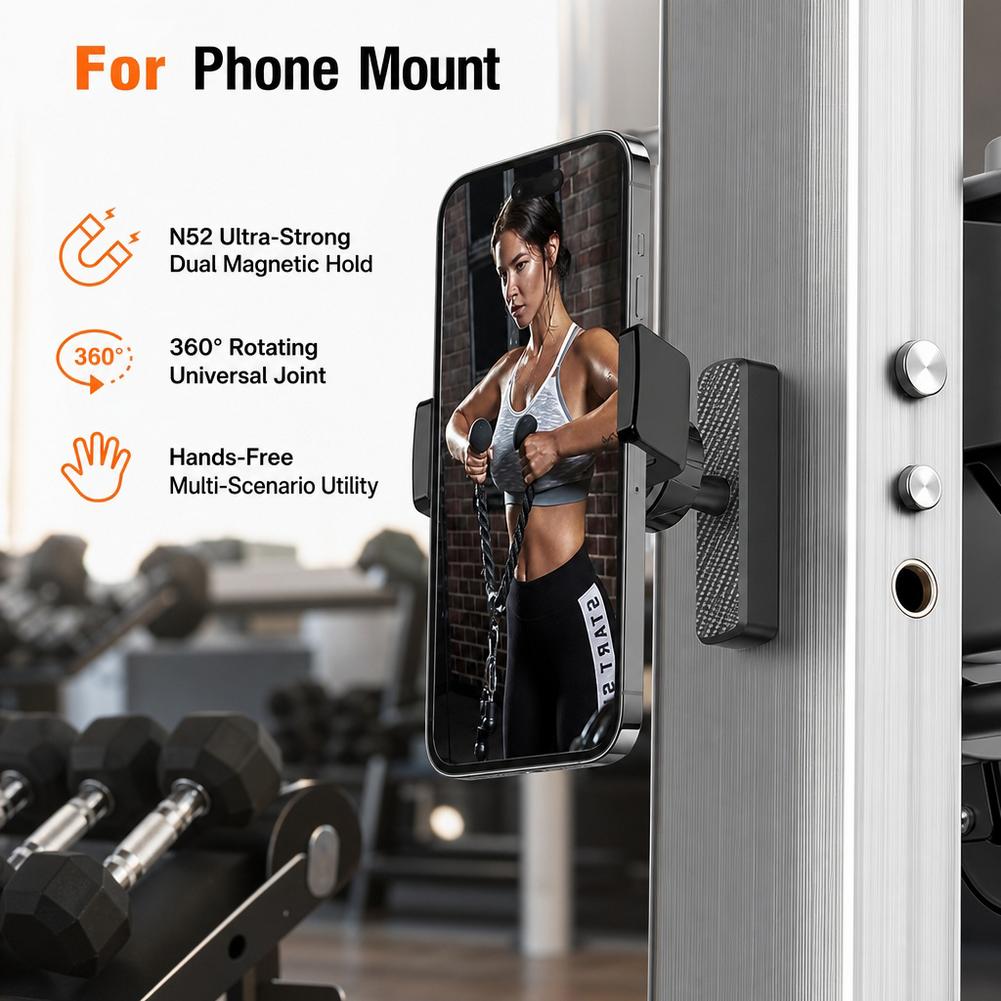 Phone Accessories Magnetic - Magnetic Phone Holder for Gym 360°