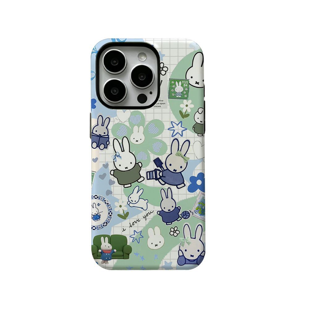 Phone Accessories Background - iPhone15promax Cute Miffy Rabbit Sticker Style