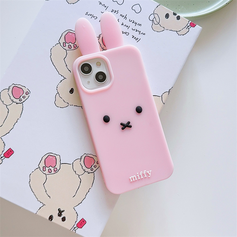 Lovely Miffy Bunny Dots Backgr - Phone Accessories Background ulasan dan harga