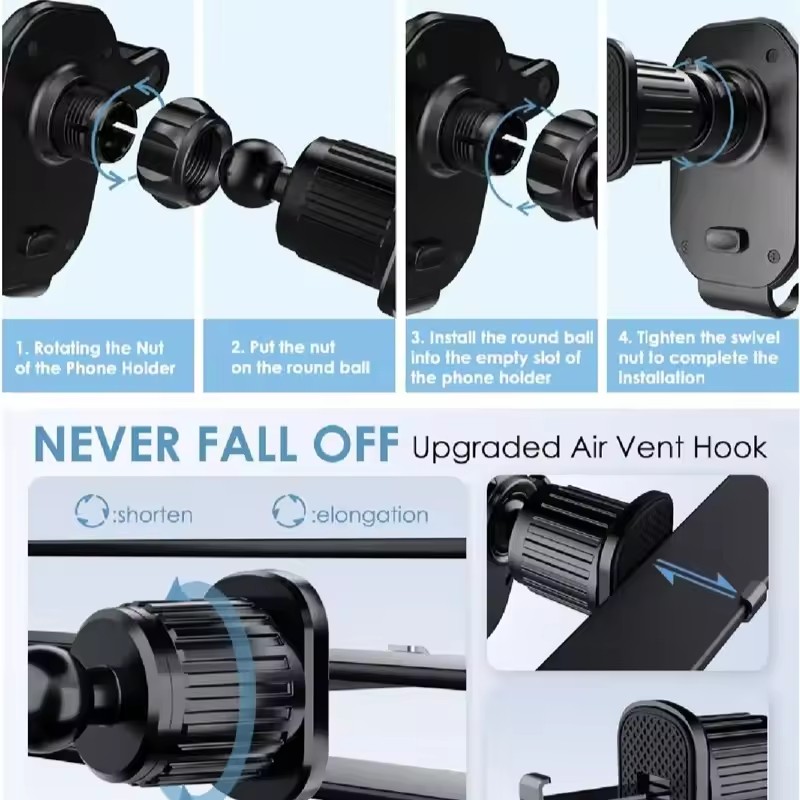 Universal Car Hook Base Phone  - Phone Accessories Hooks ulasan dan harga