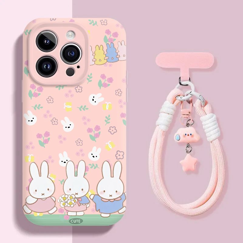 Miffy Cute Rabbit Printed Phon - Phone Accessories Background ulasan dan harga