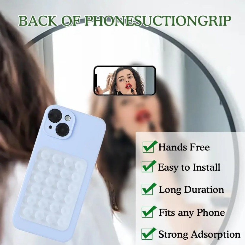 Silicone Suction Phone Holder  - Phone Accessories Hooks ulasan dan harga