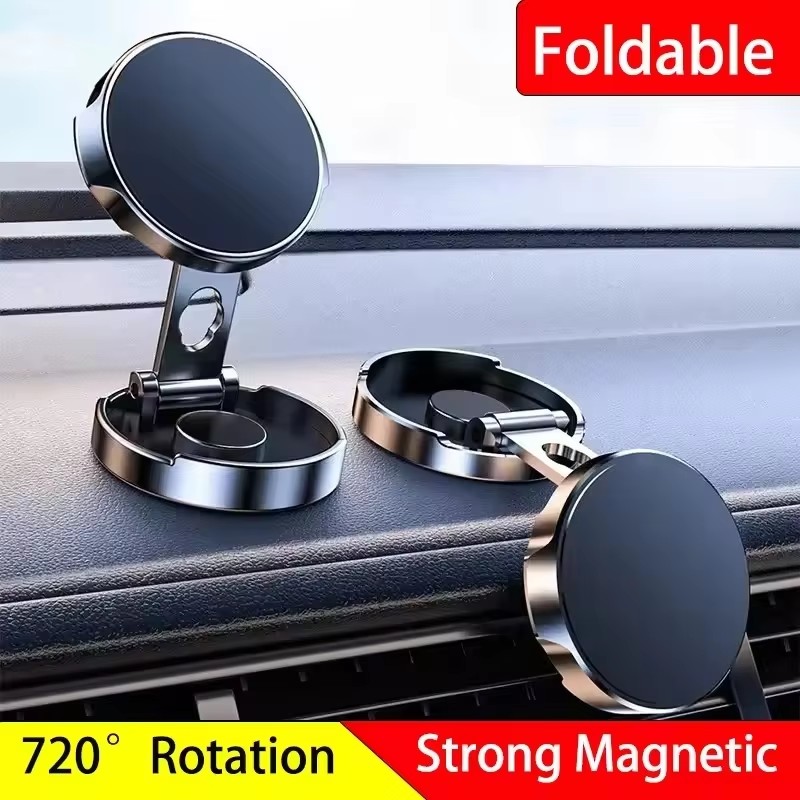 Round Folding Magnetic Car Hol - Phone Accessories Magnetic ulasan dan harga