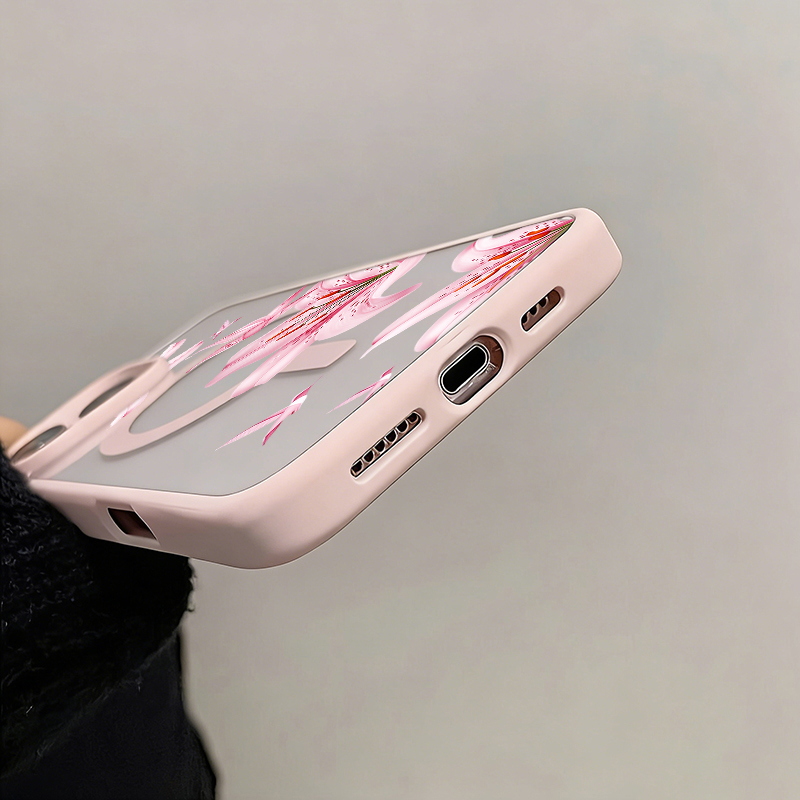 Pink Flower And Birds Magnetic - Phone Accessories Magnetic ulasan dan harga