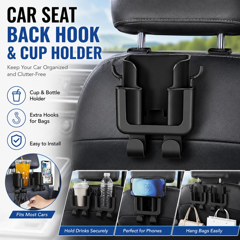 Car Seat Back Organizer Cup Ph - Phone Accessories Hooks ulasan dan harga